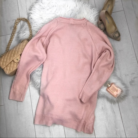 LAST ONE!!! Blush Twist Knitted Sweater Cardigan - Picture 4 of 8